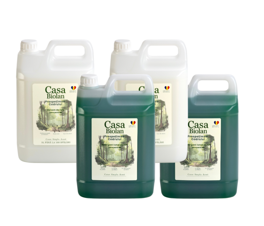 Set Prospețimea Codrului 2x Detergent 5L+2xBalsam 5L