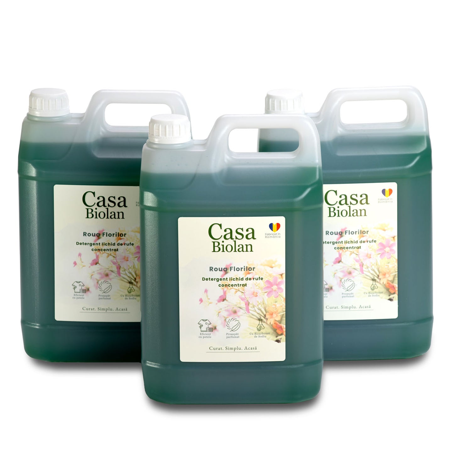 Setul cu 3x Roua Florilor- Detergent 5L