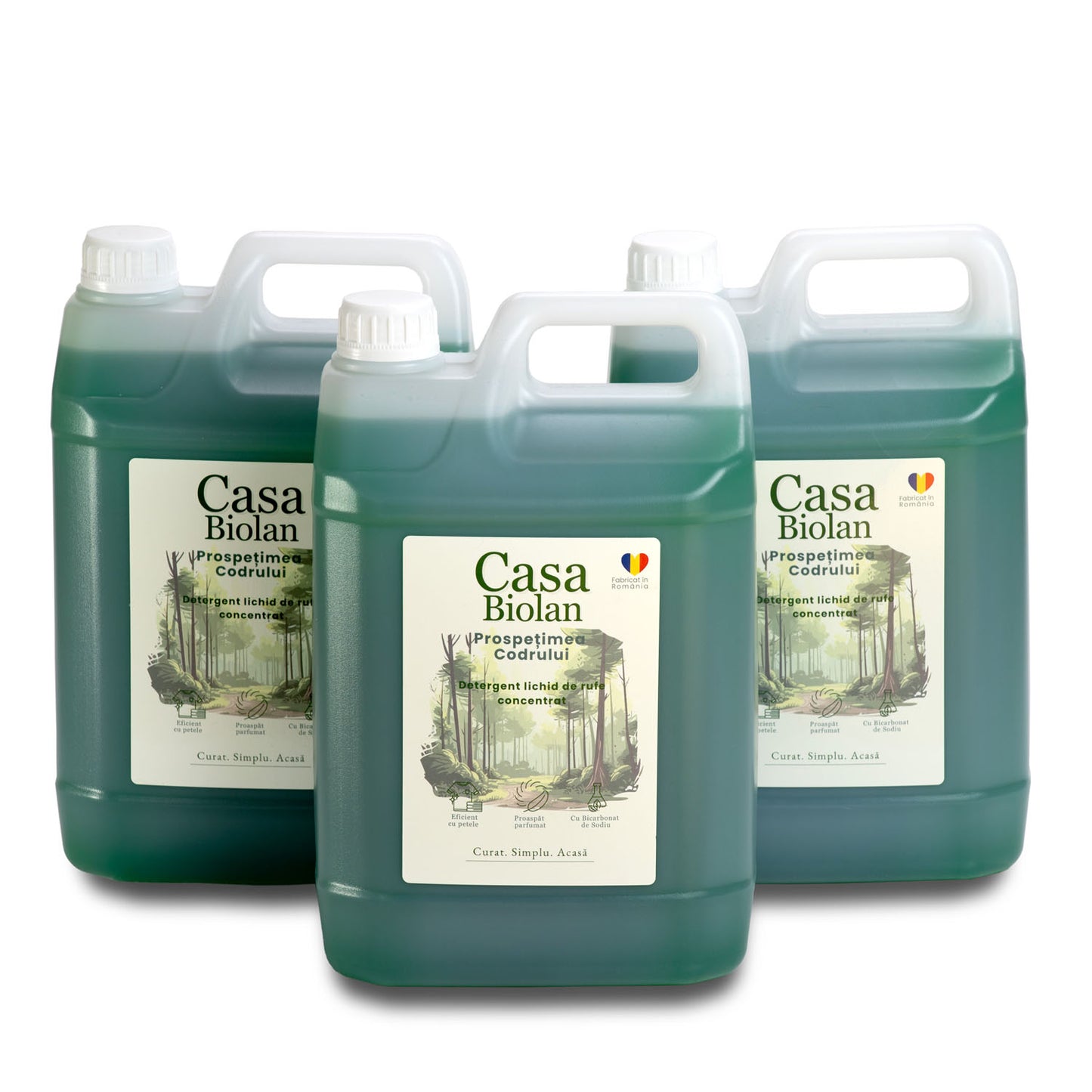 Setul cu 3x Prospetimea Codrului- Detergent 5L