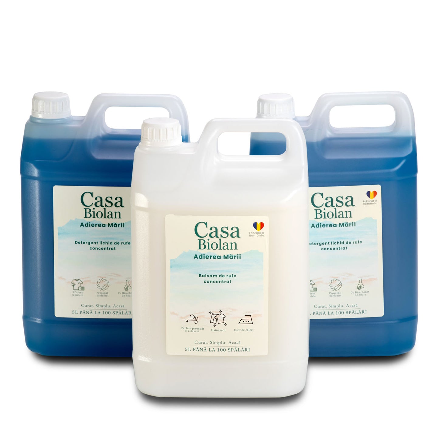 Setul cu 2x Adierea Marii- Detergent 5L + 1x Adierea Marii- Balsam 5L