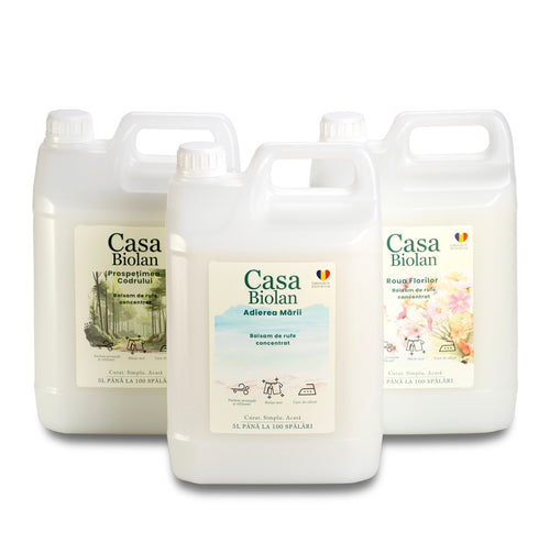 Set 3 x Balsam Adierea Mării 5L + Balsam Prospețimea Codrului 5L + Balsam Roua Florilor 5L